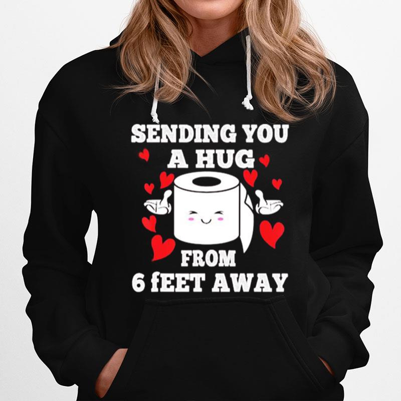 Sending You A Hug From 6 Ft Away Christmas Social Distancing Hoodie