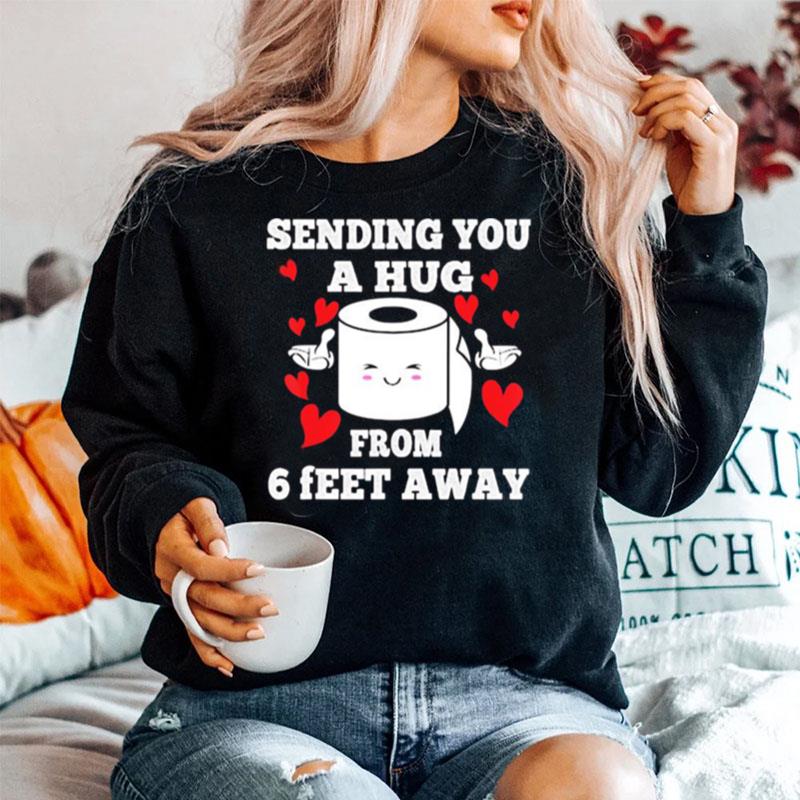 Sending You A Hug From 6 Ft Away Christmas Social Distancing Sweater