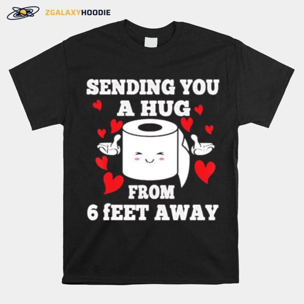Sending You A Hug From 6 Ft Away Christmas Social Distancing T-Shirt