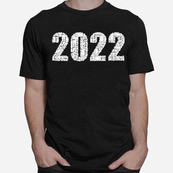 Senior Class Of 2022 Word Art High School College Junior T-Shirt