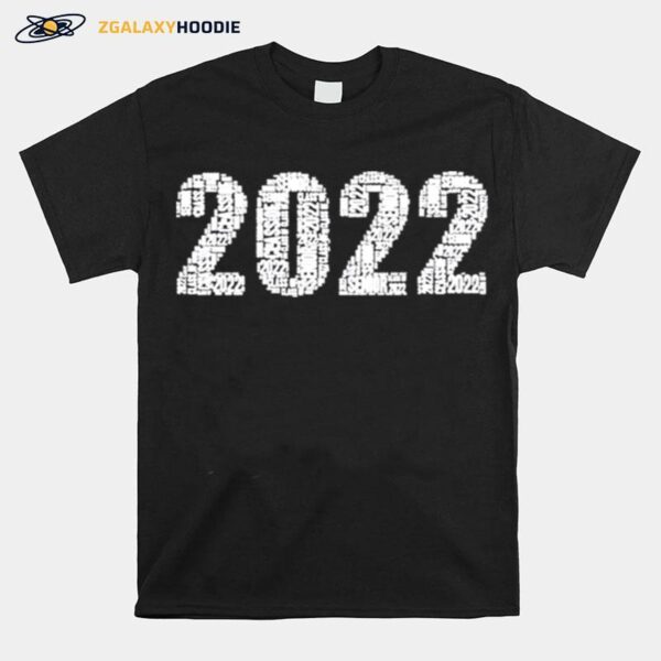 Senior Class Of 2022 Word Art High School College Junior T-Shirt