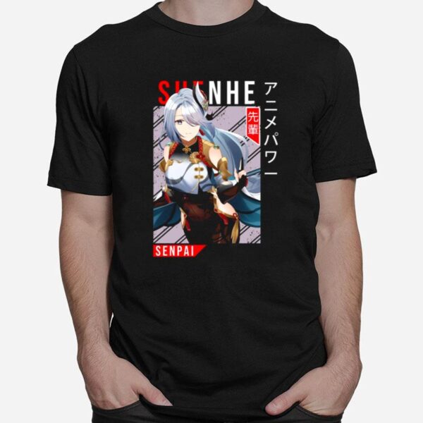 Senpai Design Shenhe Genshin Impact T-Shirt