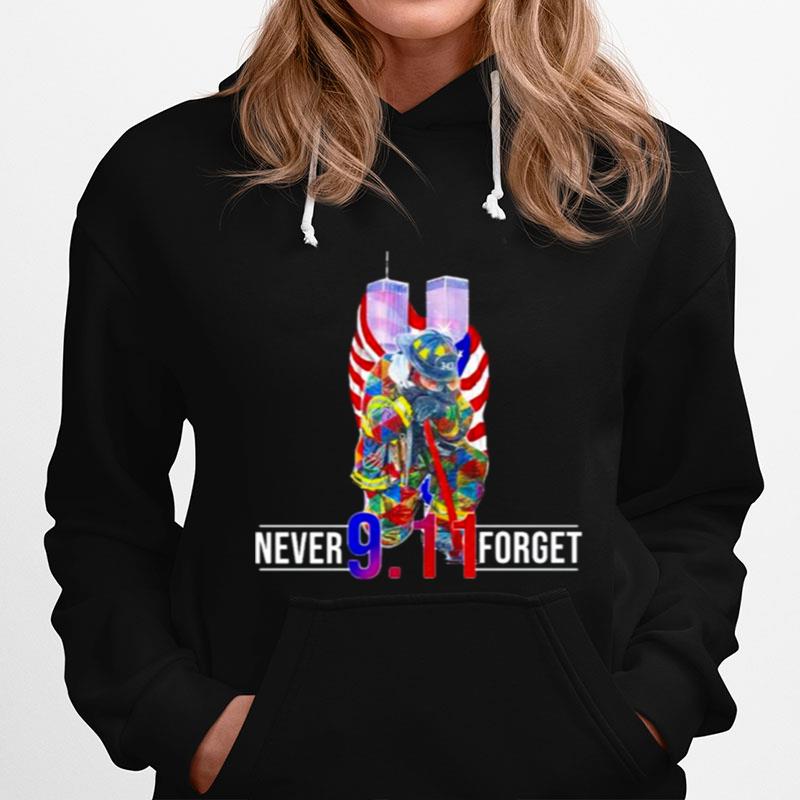 September 11Th Never Forget Firefighter Hoodie