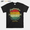 September 1967 54 Years Of Being Awesome Birthday Sunset T-Shirt