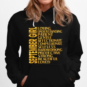 September Girl Loving Understanding Patient Gentle Affectionate Hoodie