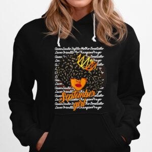 September Girl S For Black Women Birthday Gift Lover Hoodie