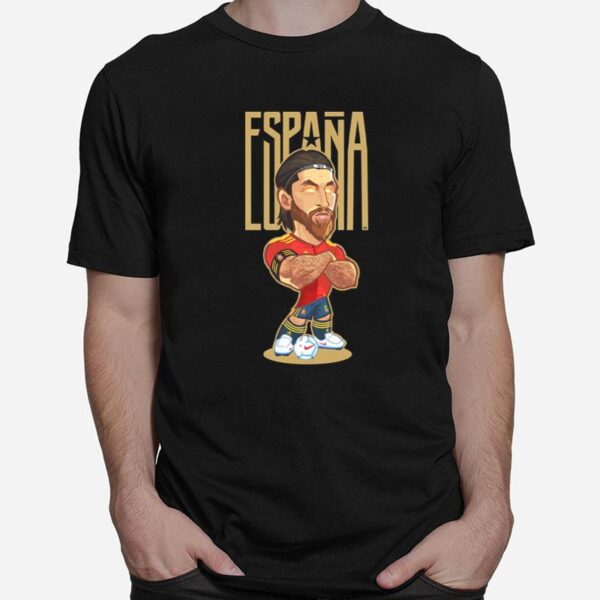 Sergio Ramos Espana Chibi Soccer Player T-Shirt