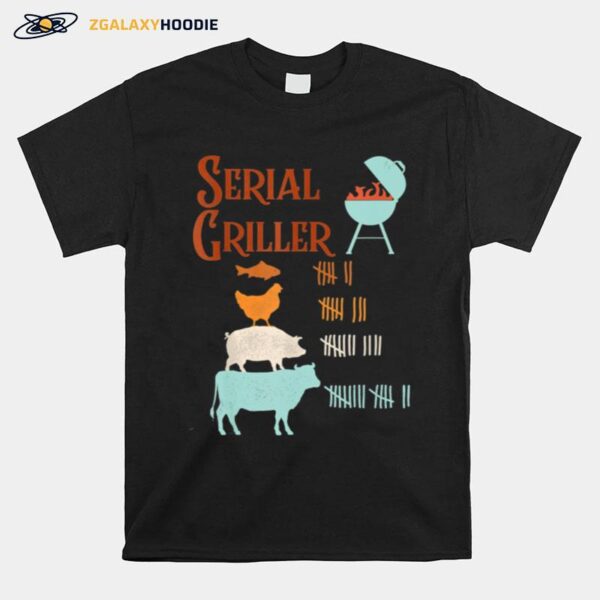 Serial Griller Vintage Grilling Bbq Master T-Shirt