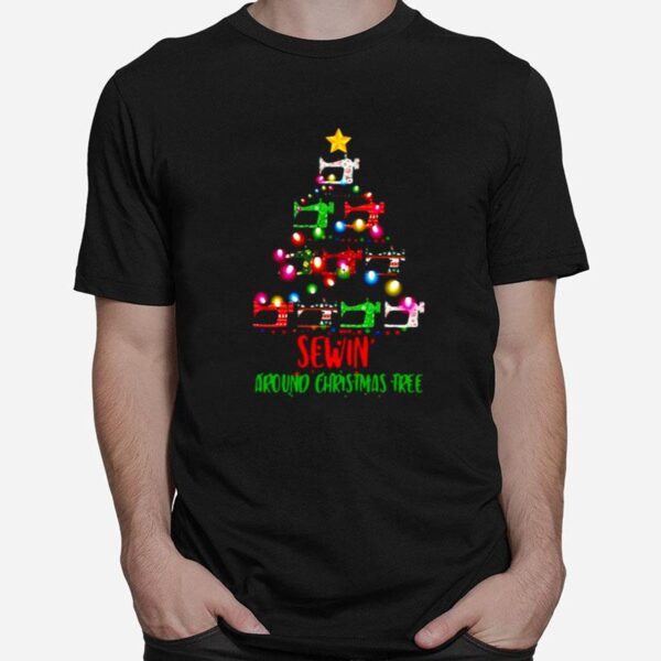 Sewing Around Christmas Tree T-Shirt