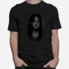 Sexy Goth Girl Vampire Horror Undead Illustrated T-Shirt