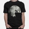 Shadow Of The French Bulldog Howling In The Moon T-Shirt