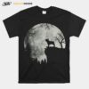 Shadow Of The French Bulldog Howling In The Moon T-Shirt