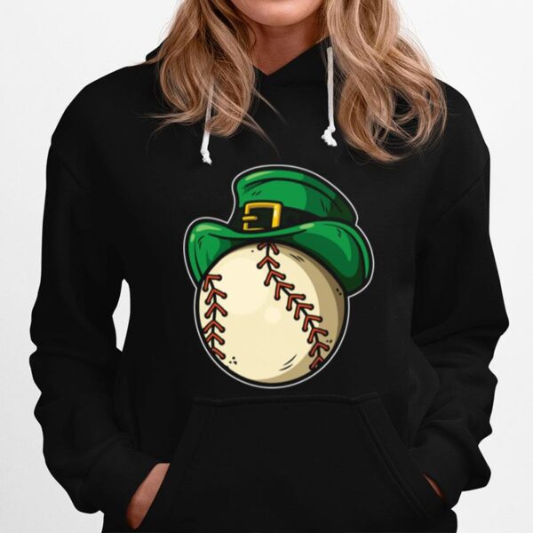 Shamrock Baseball Leprechaun St Patricks Day Hoodie