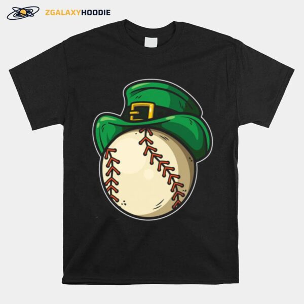 Shamrock Baseball Leprechaun St Patricks Day T-Shirt