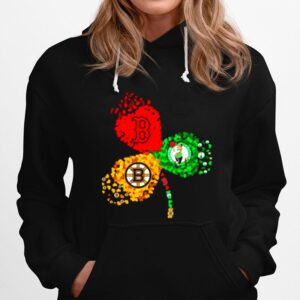 Shamrock Boston Bruins Boston Celtics And Boston Red Sox St.Patricks Day Hoodie