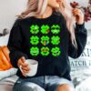 Shamrock Emoji Funny St Patricks Day Sweater