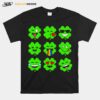 Shamrock Emoji Funny St Patricks Day T-Shirt