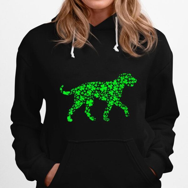 Shamrock Leaf Irish Wolfhound Dog St. Patricks Day Hoodie