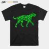 Shamrock Leaf Irish Wolfhound Dog St. Patricks Day T-Shirt