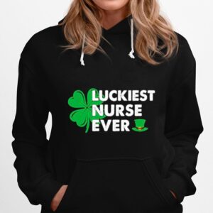 Shamrock Luckiest Nurse Ever St Patricks Day Hoodie