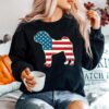 Shar Pei 4Th Of July Usa American Flag Dog Sweater