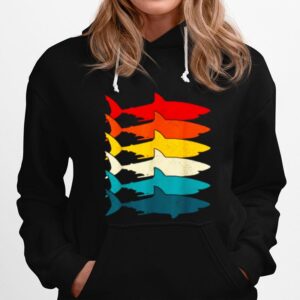 Shark Fish Fishing Vintaeg Hoodie