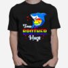 Shark Free Brother Hugs Lbgt Rainbow Heart Gay Pride Month T-Shirt