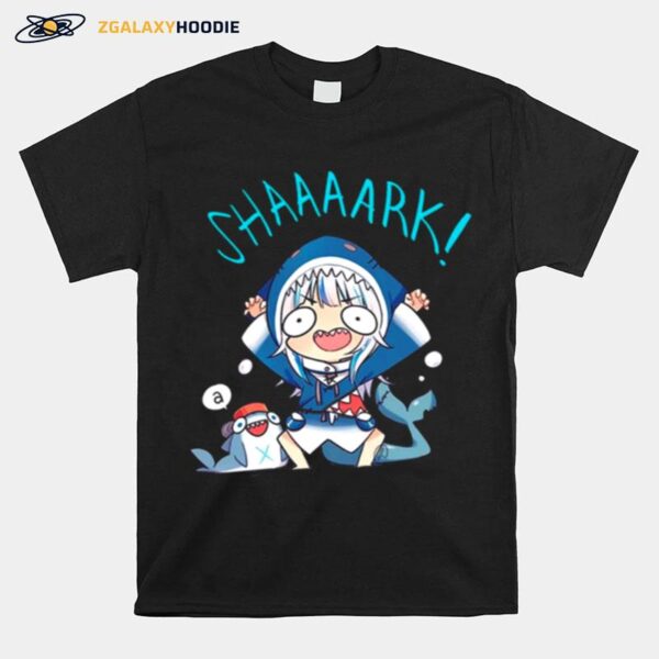 Shark Gawr Gura Mask Hololive T-Shirt