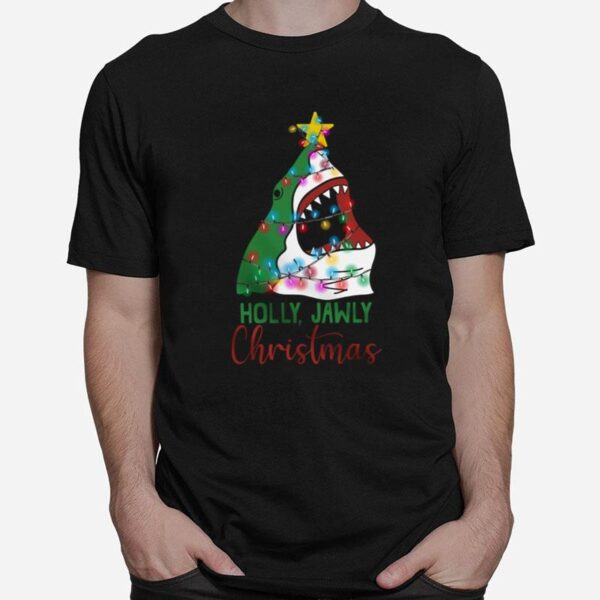 Shark Holly Jawly Christmas T-Shirt