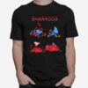 Sharkdog Phases With Flowers T-Shirt