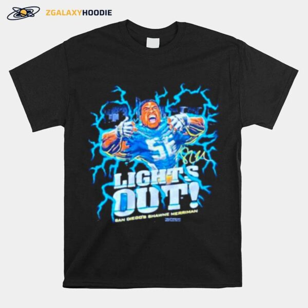 Shawne Merriman Lights Out San Diego Chargers T-Shirt