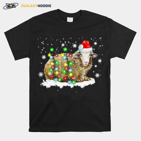 Sheep Wearing Santa Hat Christmas Mashup Limited Edition T-Shirt