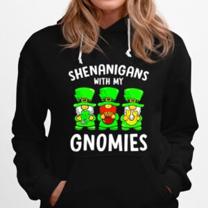 Shenanigans With My Gnomies Funny St. Patricks Day Irish Hoodie