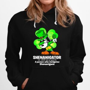 Shenanigator Definition A Person Who Instigates Snoopy Dabbing Patricks Day Hoodie