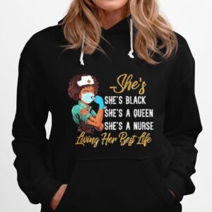 Shes Black That Queen Nurse Proud Black Nurse Job Pride Hoodie