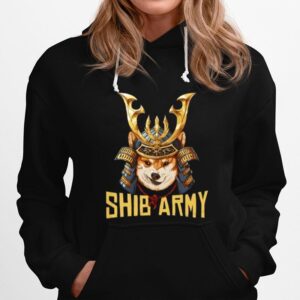 Shib Army Crypto Samurai Shiba Inu Dog Lover Short Hoodie