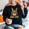 Shib Army Crypto Samurai Shiba Inu Dog Lover Short Sweater
