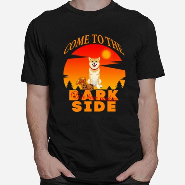 Shiba Inu Come To The Bark Side We Have Cookies Inspired The Mandalorian T-Shirt