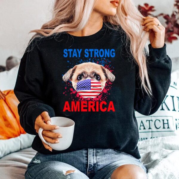Shih Tzu Face Mark Stay Strong America Sweater