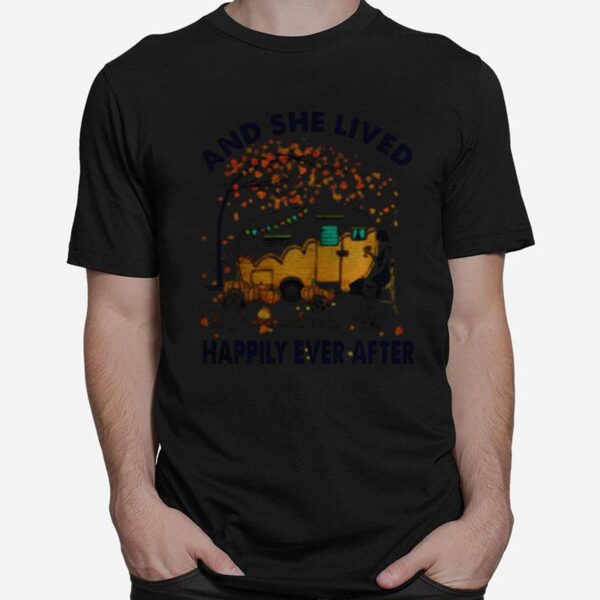 Shih Tzu Halloween And She Lived Happily Ever After T-Shirt