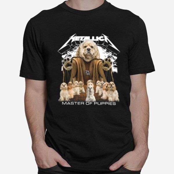 Shih Tzu Metallica Master Of Puppies T-Shirt