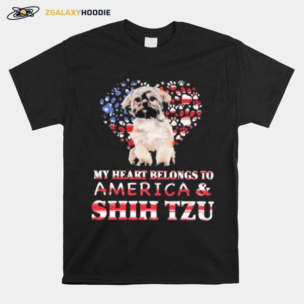 Shih Tzu My Heart Belongs To Shih Tzu Lovers T-Shirt