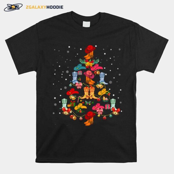 Shoes Line Dance Christmas Tree T-Shirt