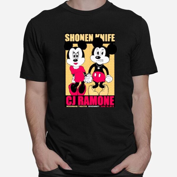 Shonen Knife Cj Ramone Gigposter Cincinnati Ohio T-Shirt