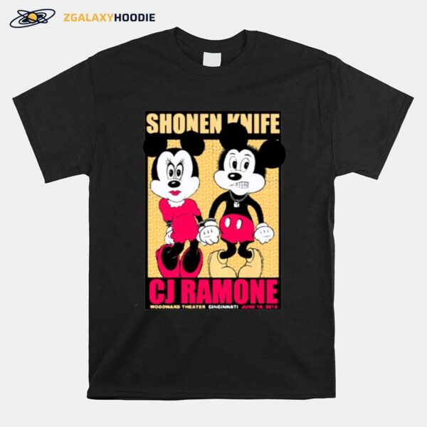 Shonen Knife Cj Ramone Gigposter Cincinnati Ohio T-Shirt