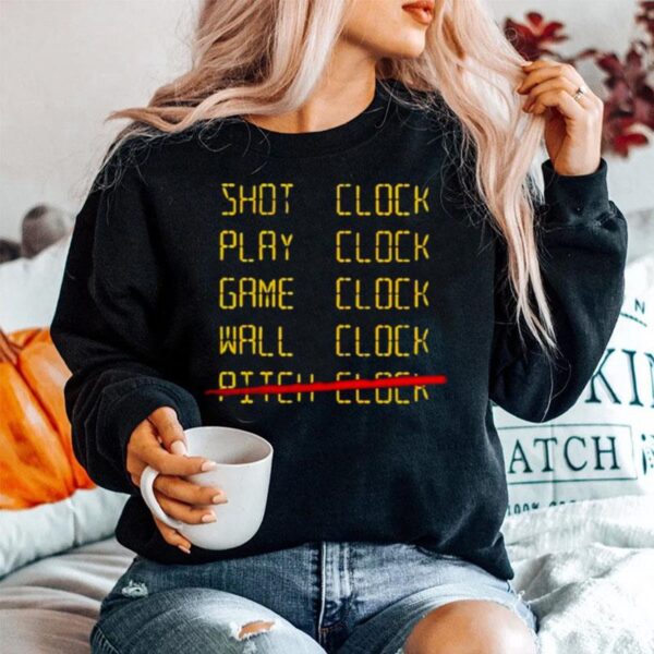 Shot Clock Play Clock Game Clock Wall Clock Pitch Clock Sweater