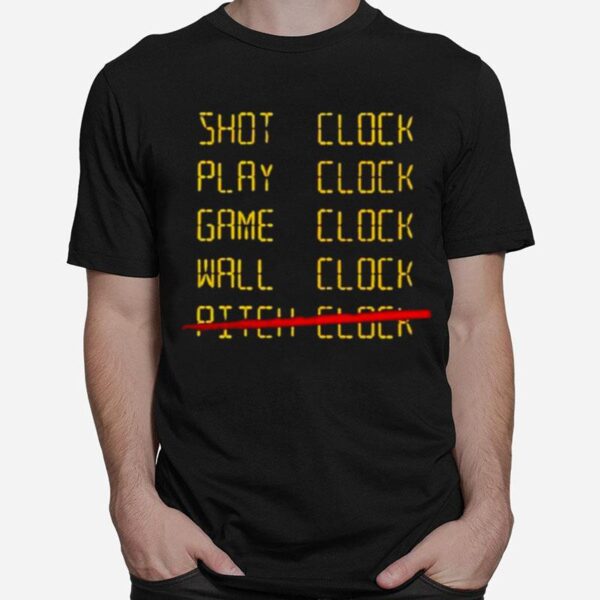 Shot Clock Play Clock Game Clock Wall Clock Pitch Clock T-Shirt
