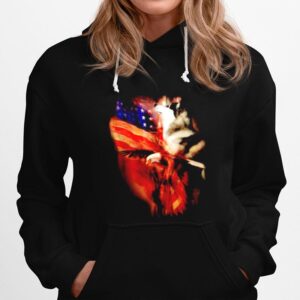 Siberian Husky American Wings 4Th Of July Hoodie