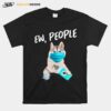 Siberian Husky Face Mask Ew People T-Shirt