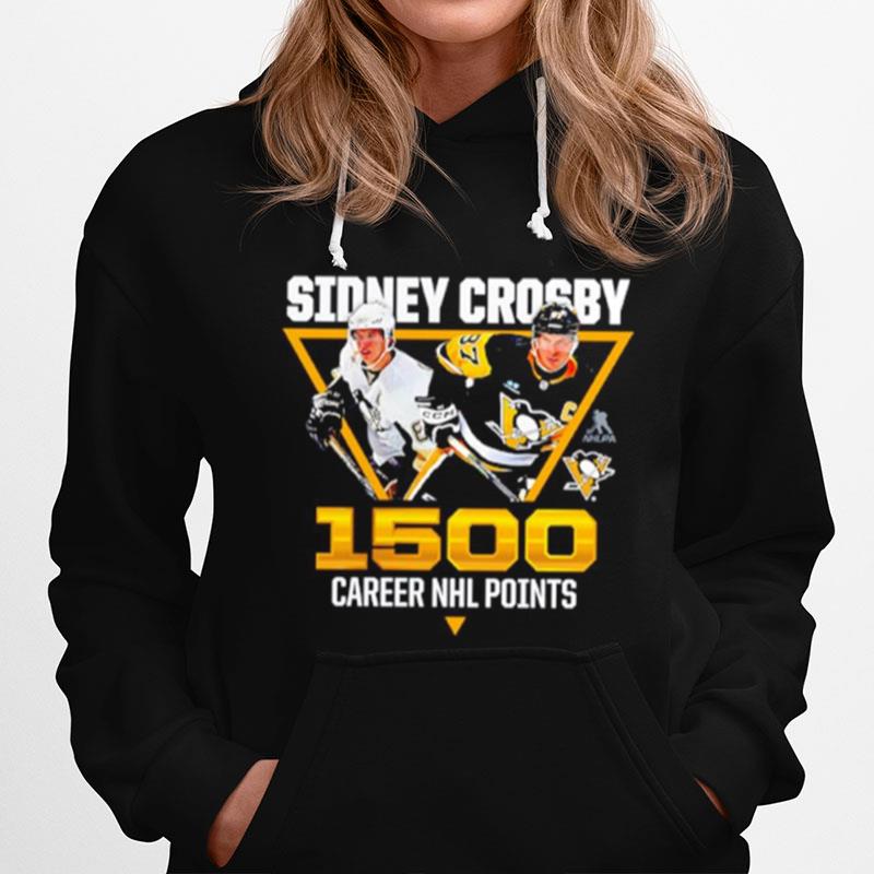 Sidney Crosby Pittsburgh Penguins 1500 Career Points Hoodie